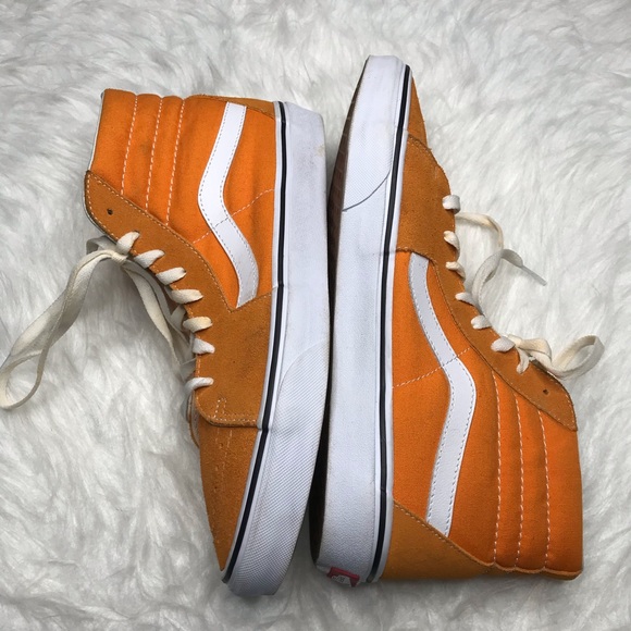 Vans Sk8-Hi Mens Orange Skateboarding Sneakers 11 - Picture 2 of 13